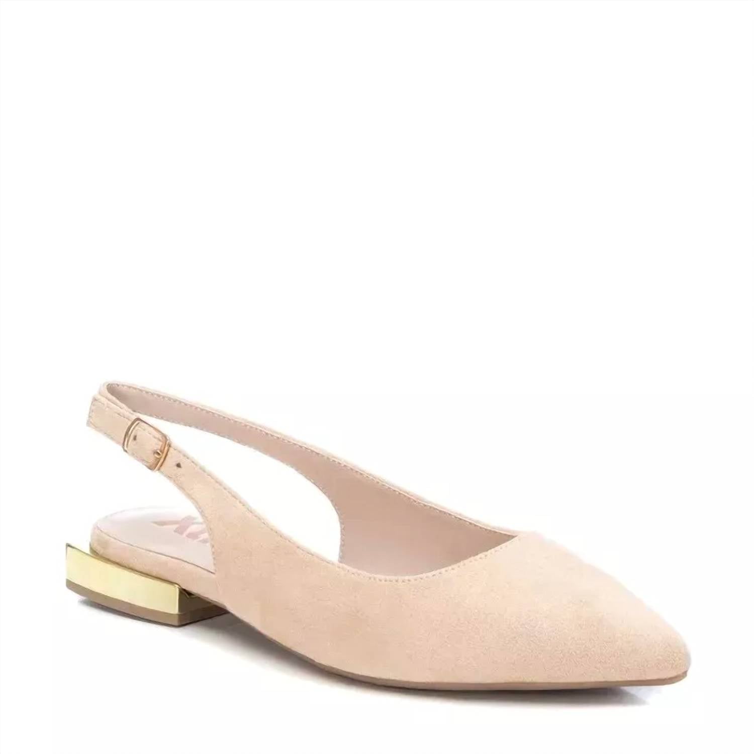 Xti - Women's Slingback Suede Flats Shoes