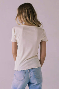 Chaser Rolling Stones Rainbow Tee in off white - women's t-shirt - view 6