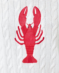 Lilly Pulitzer - Miko Cable Knit Lobster Embroidery Top