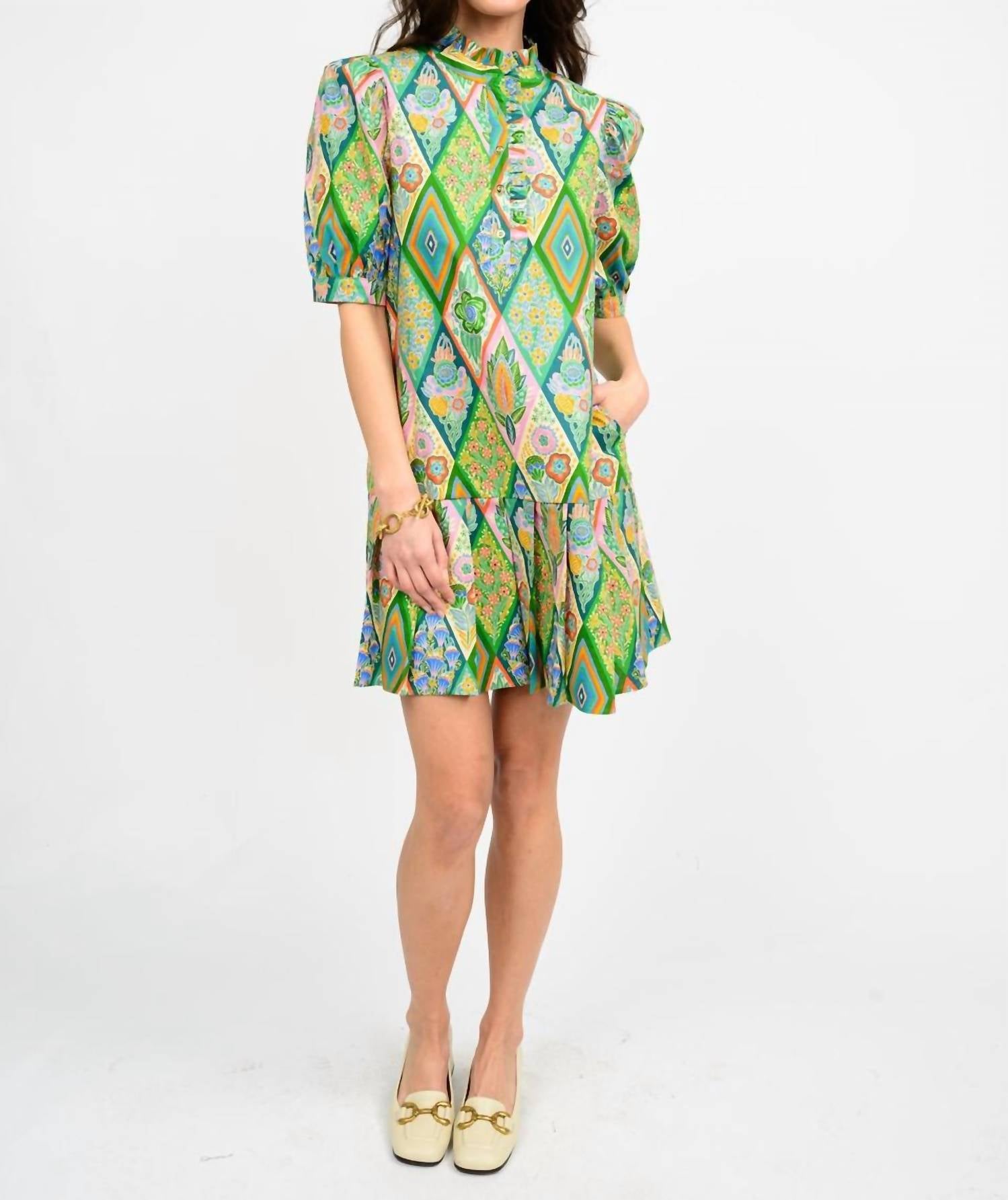 Ivy Jane - Pleated Hem Mini Dress