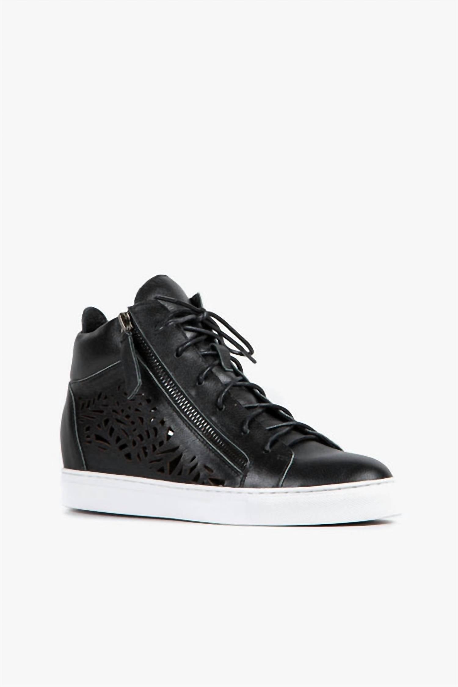 ALL BLACK Women's Urban Cut Hi Top Sneaker in black - women's sneaker
