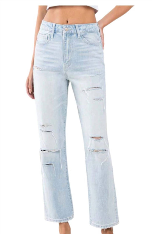 Vervet By Flying Monkey - Super High Rise Distressed Ankle Jeans