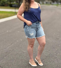 Judy Blue - Marty Distressed Denim Short