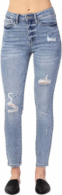 Judy Blue - High Rise Destroyed Skinny Jeans