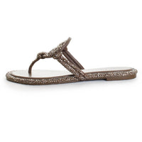Tory Burch - Women's Miller Knotted Crystal Flip Flop Sandals