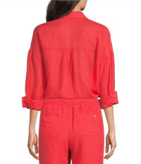 Lilly Pulitzer - Stevey Relaxed Button Down Linen Shirt