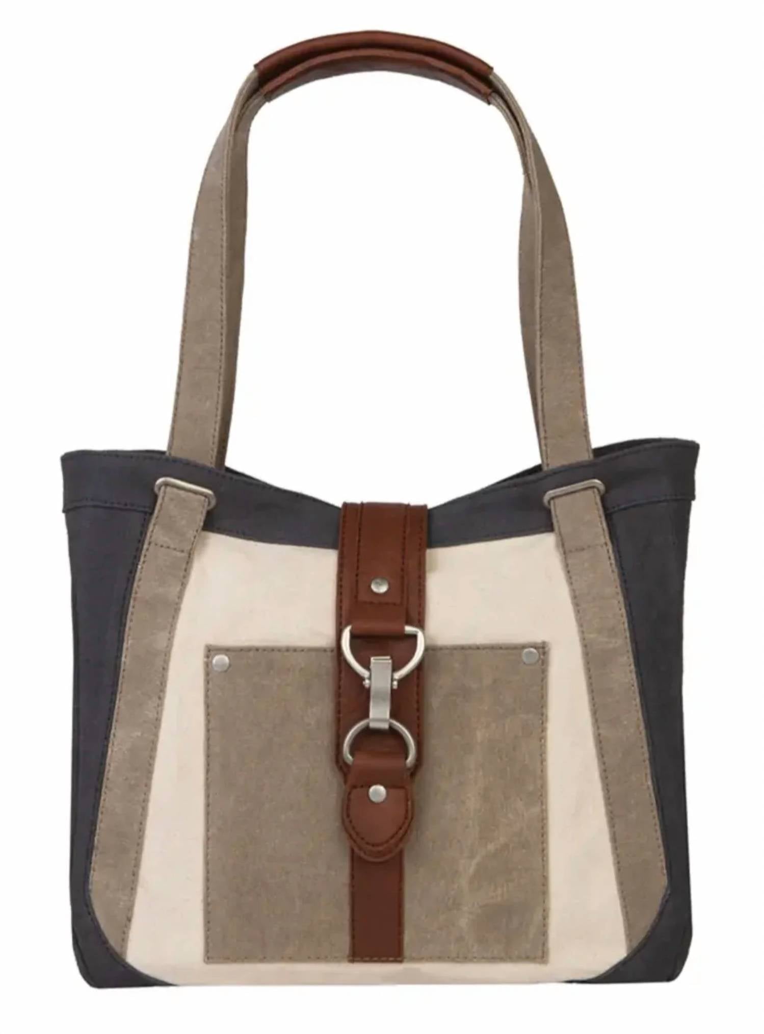 Mona B - Women's Nora Canvas Shoulder Bag