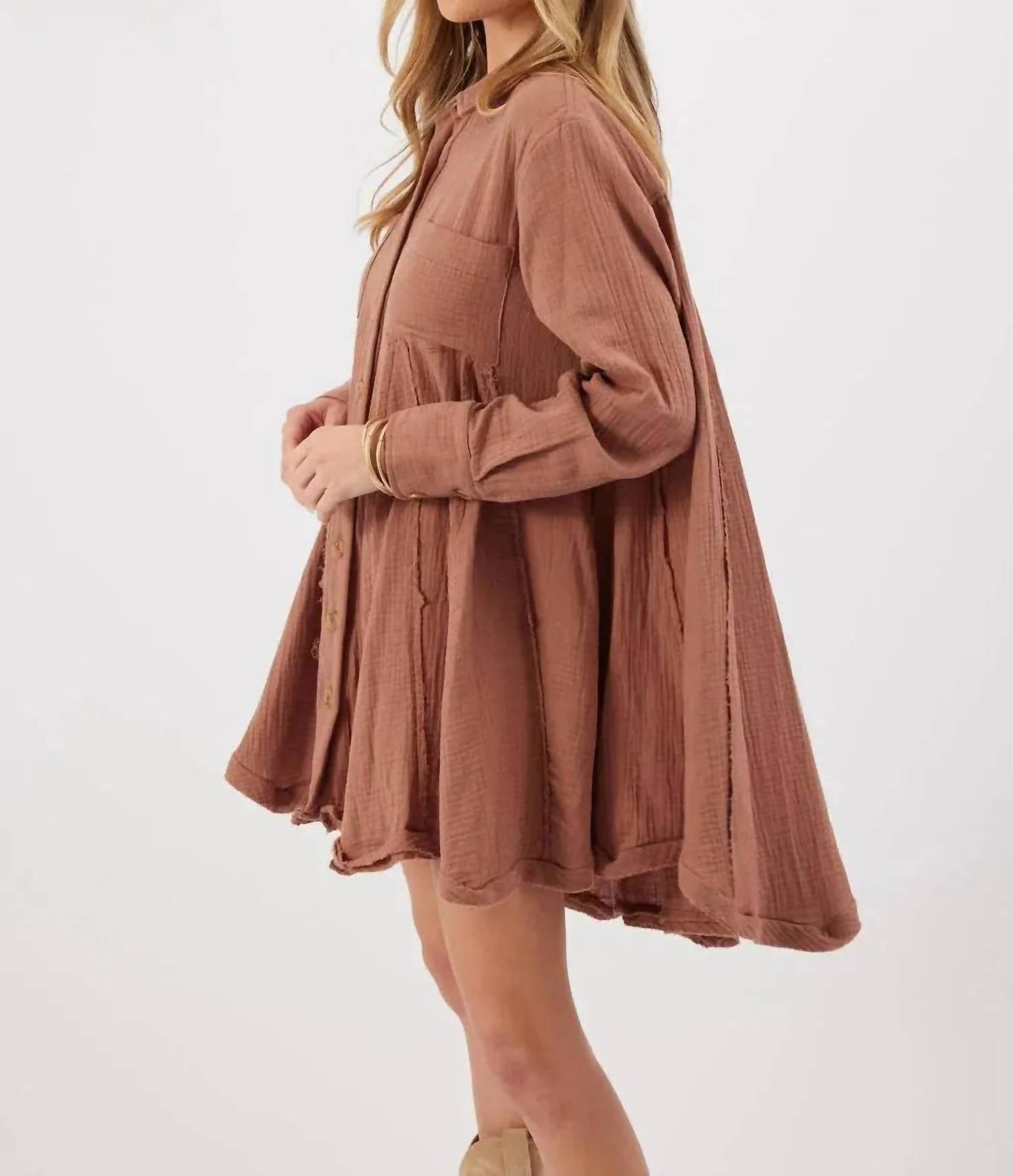 Kylie Paige - Wine Tessa Tunic Dress