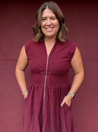 She + Sky - Corduroy Midi Dress