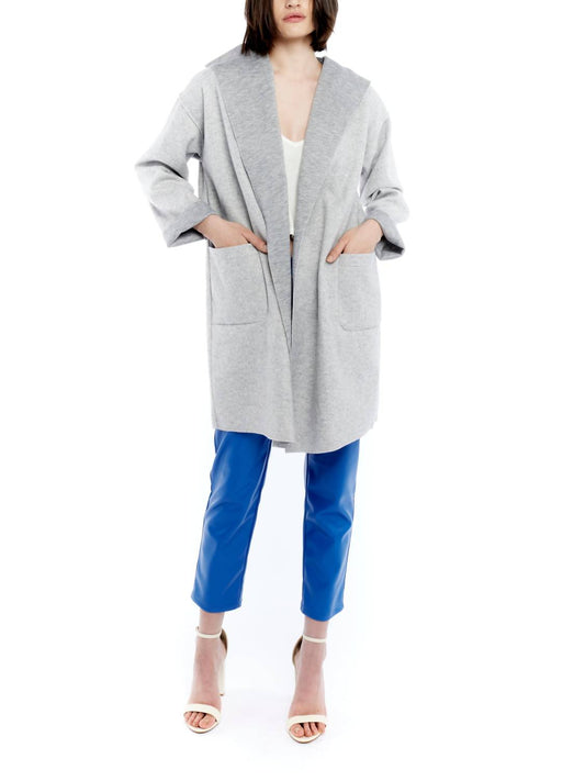 Lblc The Label - Vanessa Grey Hooded Cardigan