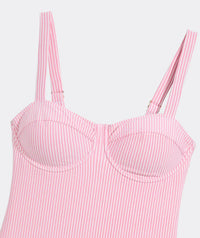Vineyard Vines - Amagansett Seersucker Underwire One-piece Swimsuit