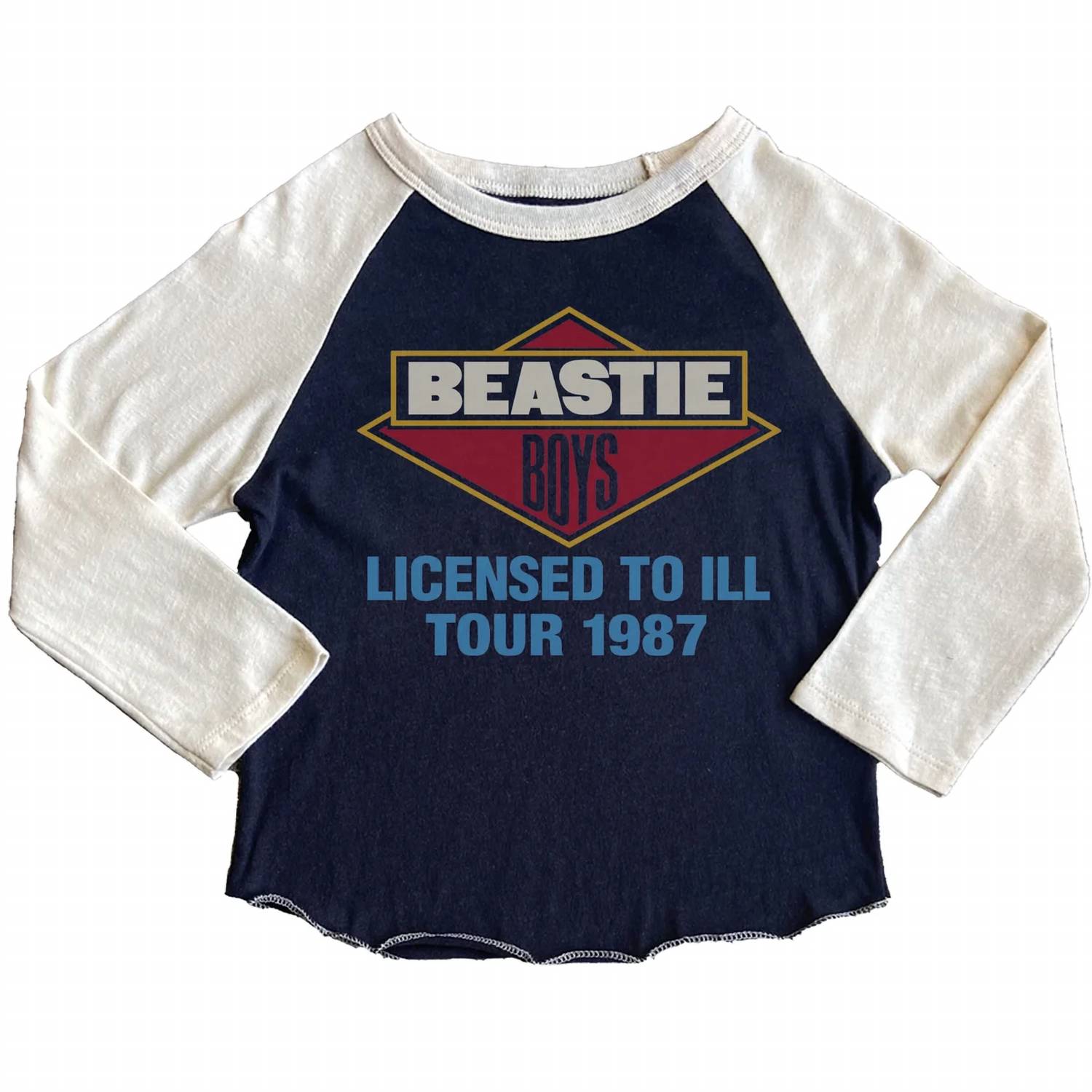 Rowdy Sprout - Kid's Beastie Boys License To Ill Long Sleeve Raglan Tee