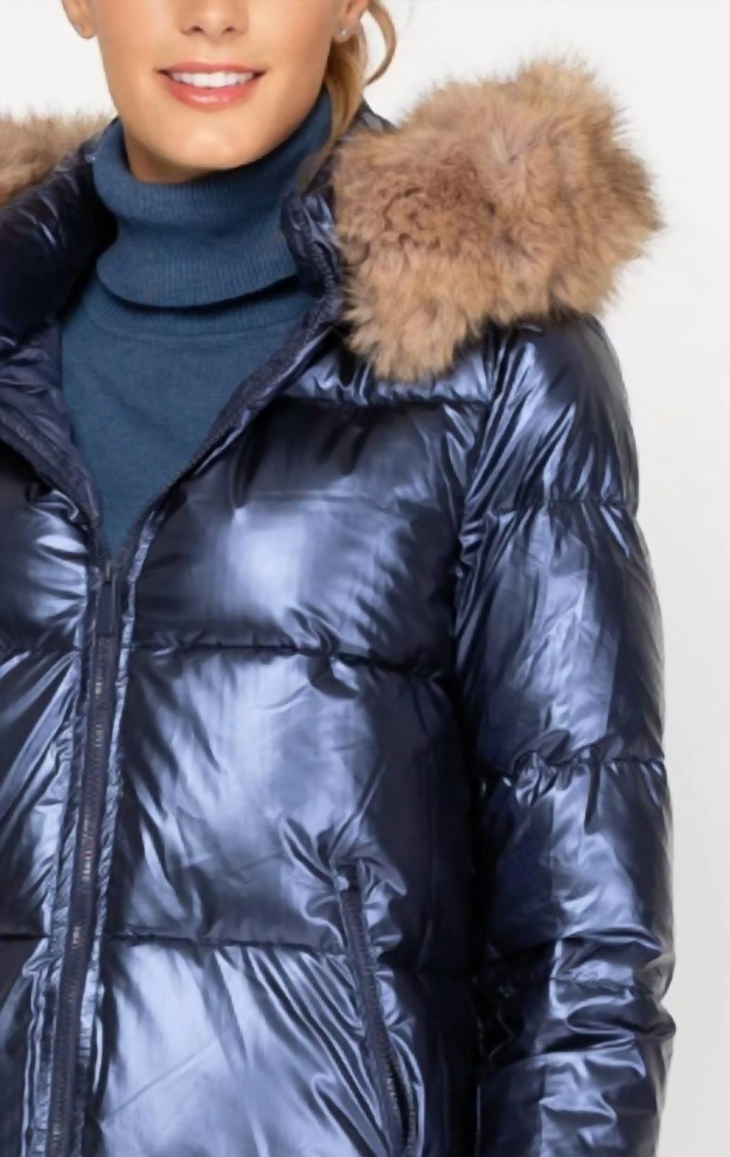 Tantra - Mid Length Jacket With Faux Fur