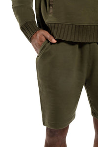 On This Day - Knit Sweat Short With Pocket Stripe Detail