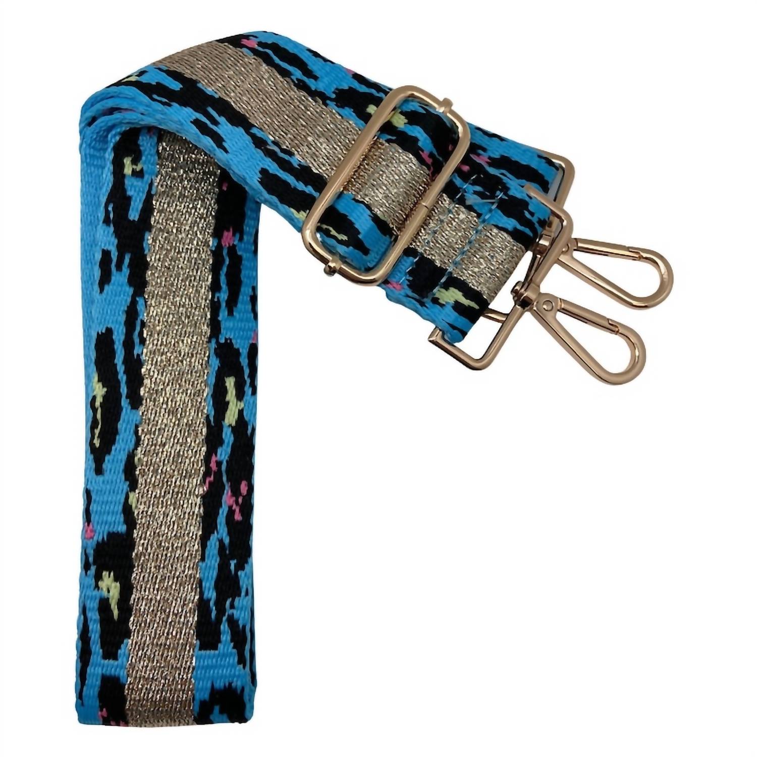Cthru - Women's Metallic Leopard Stripe Adjustable Crossbody Bag Strap