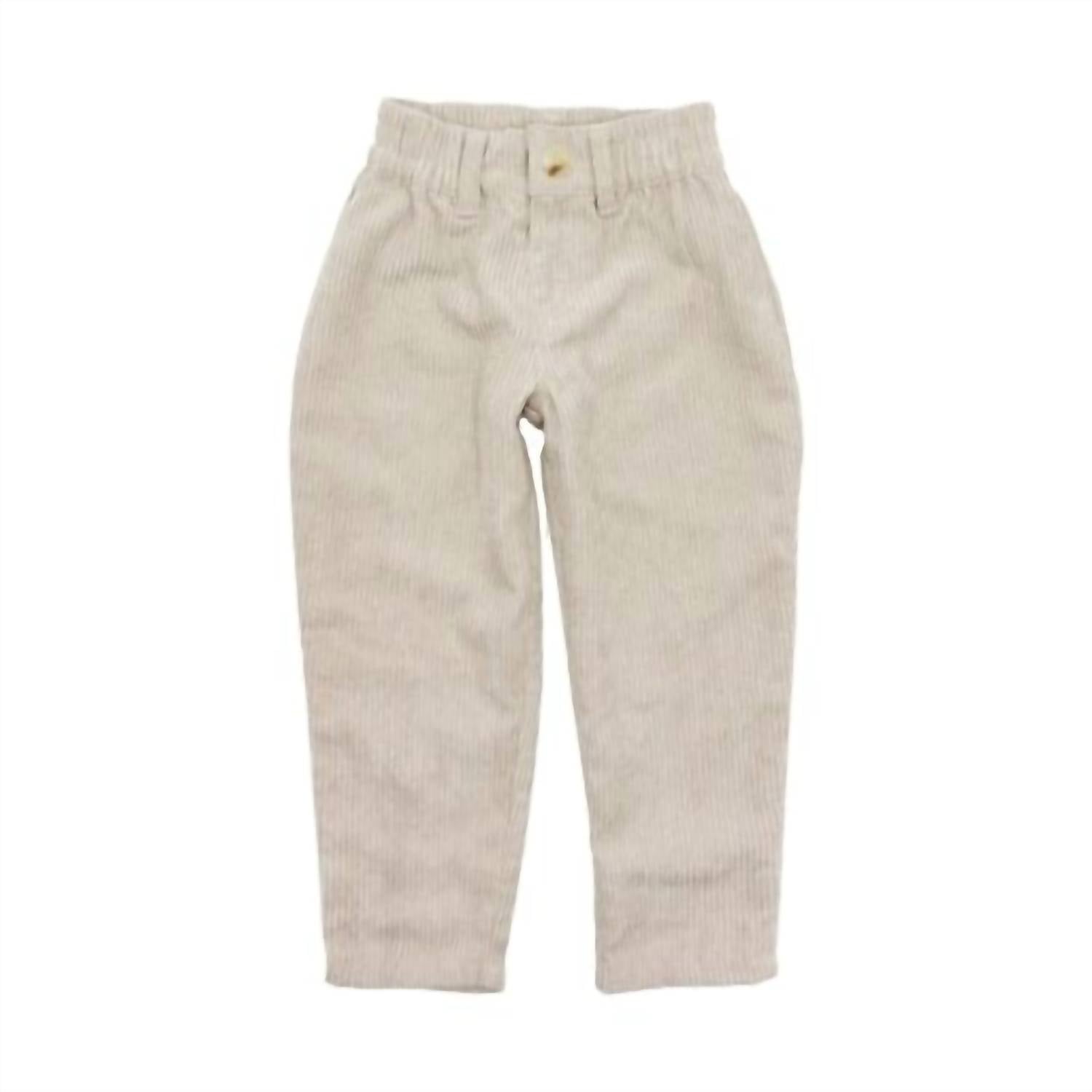 feather 4 arrow Camden Corduroy Pant in birch - kids' joggers - view 4