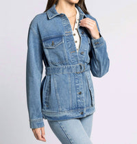 Thread & Supply Nevada Jacket in medium wash denim - women's jacket - view 4