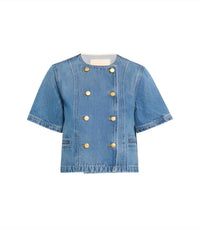 Ulla Johnson - Serge Short Sleeve Denim Jacket