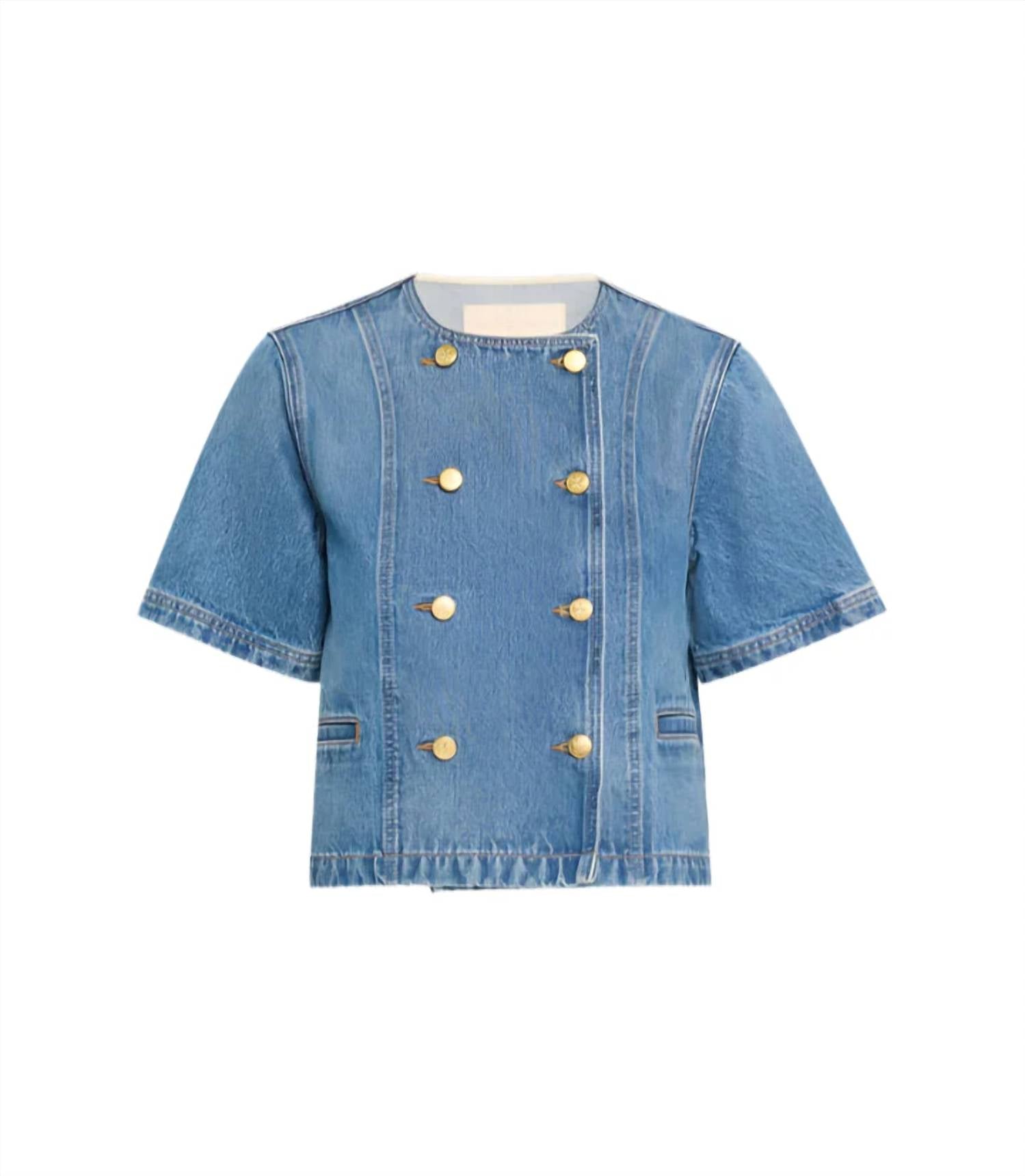 Ulla Johnson - Serge Short Sleeve Denim Jacket