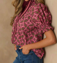 Entro - Leaf Printed Top