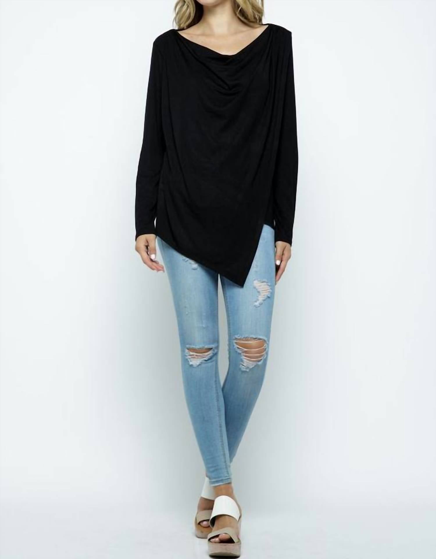 Ellis - Cowl Asymmetric Top