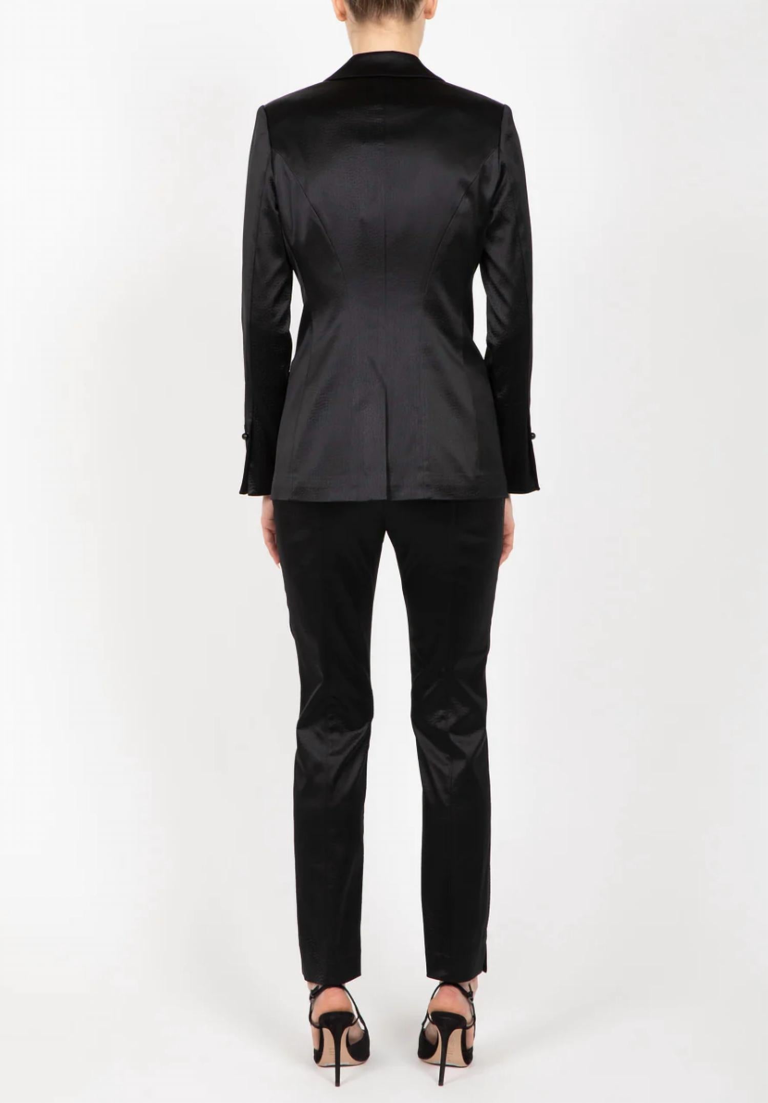 Hilton Hollis - Ostrich Embossed Satin Jacket