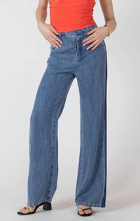 Black Tape - Drapey Two Tone Trousers