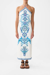 Camilla - Long Jersey Halter Dress