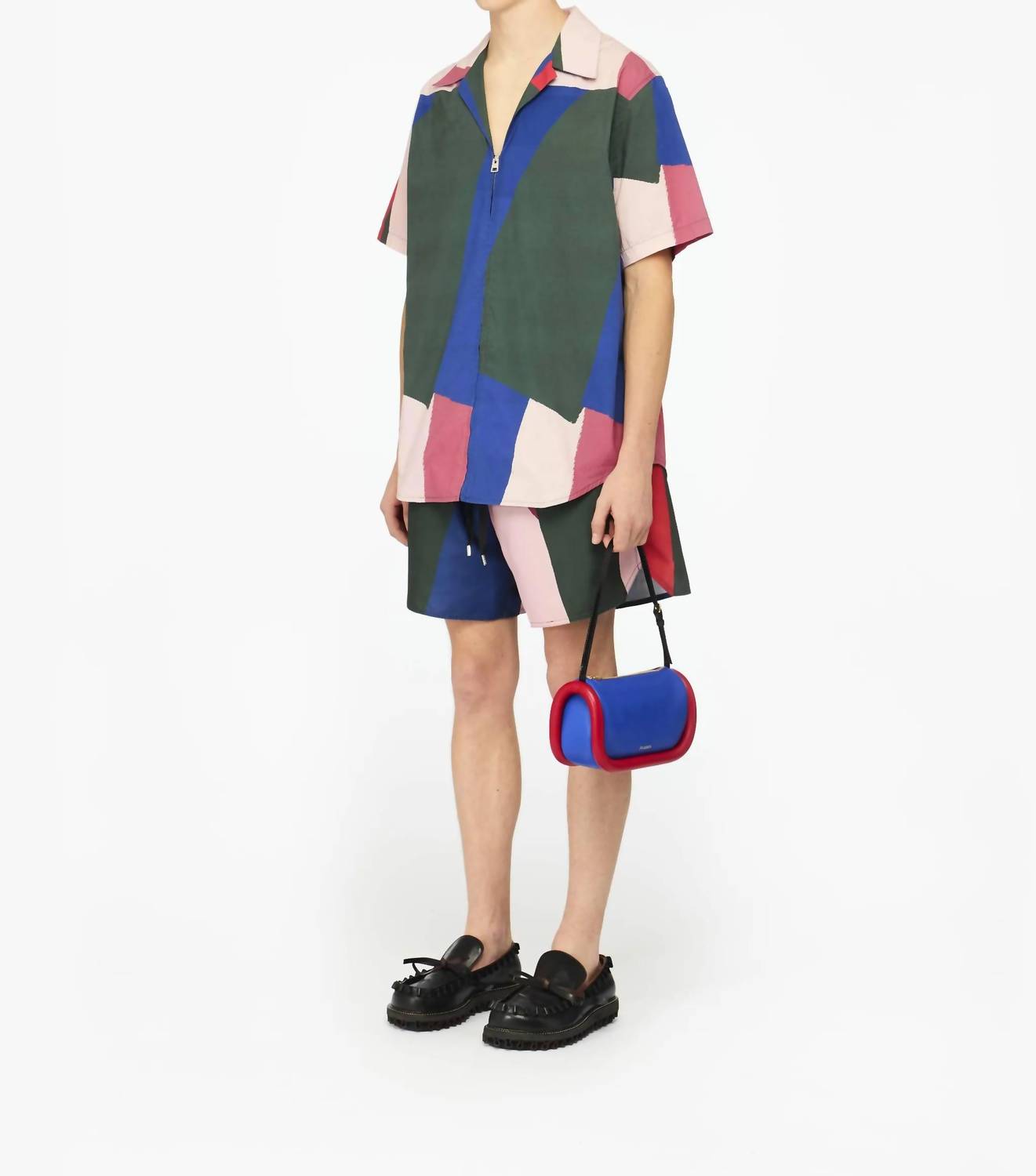 Jw Anderson - Zip Up Short Sleeve Printed Shirt
