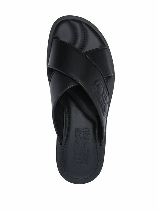 Salvatore Ferragamo - Men's Crossover Strap Sandals