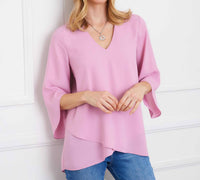 Karen Kane - Bracelet Sleeve Asymmetric Top
