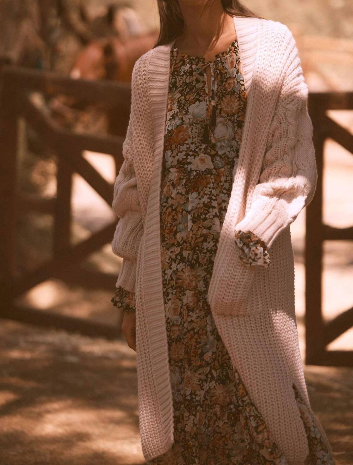 Promesa - Cable Knit Cardigan