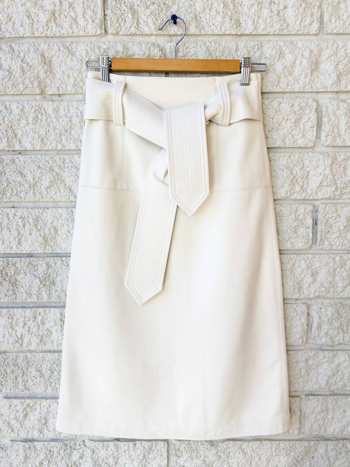 CHRISTY LYNN Paola Midi Skirt in bone - women's skirt - detail view