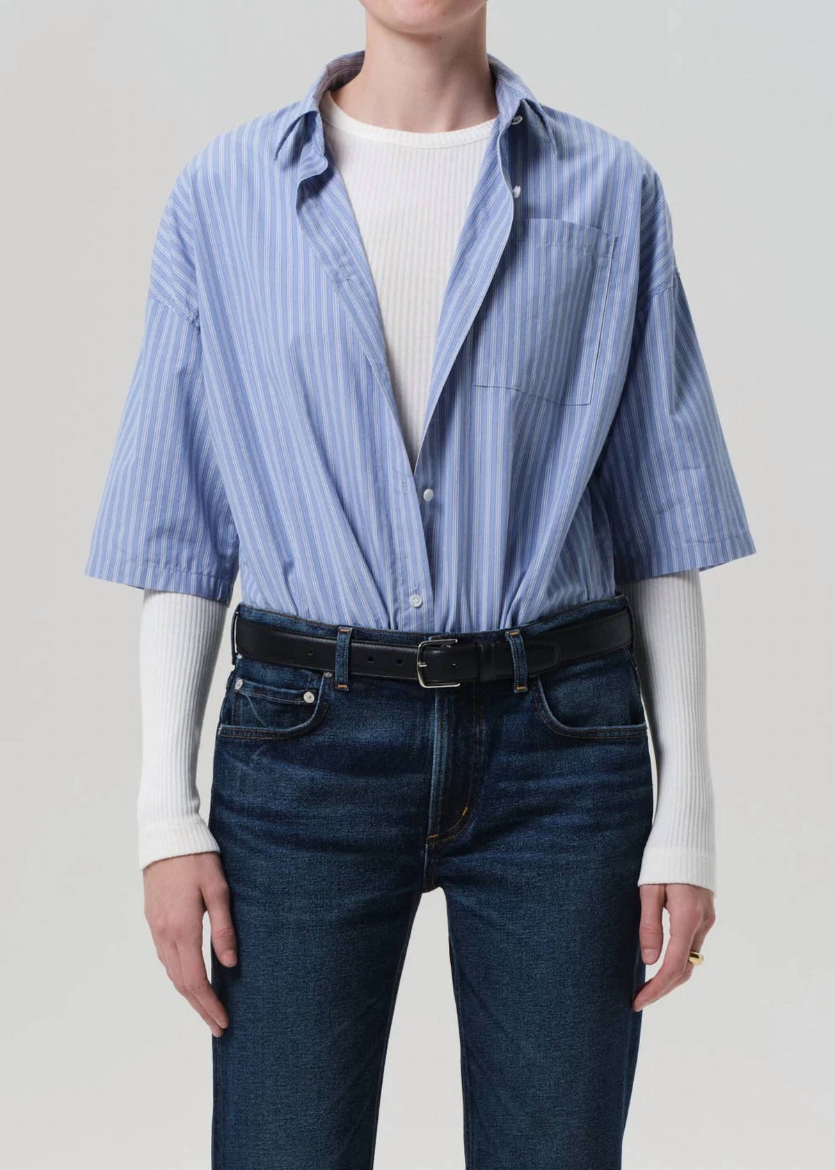 Citizens Of Humanity - Francis Cropped Button-up Shirt