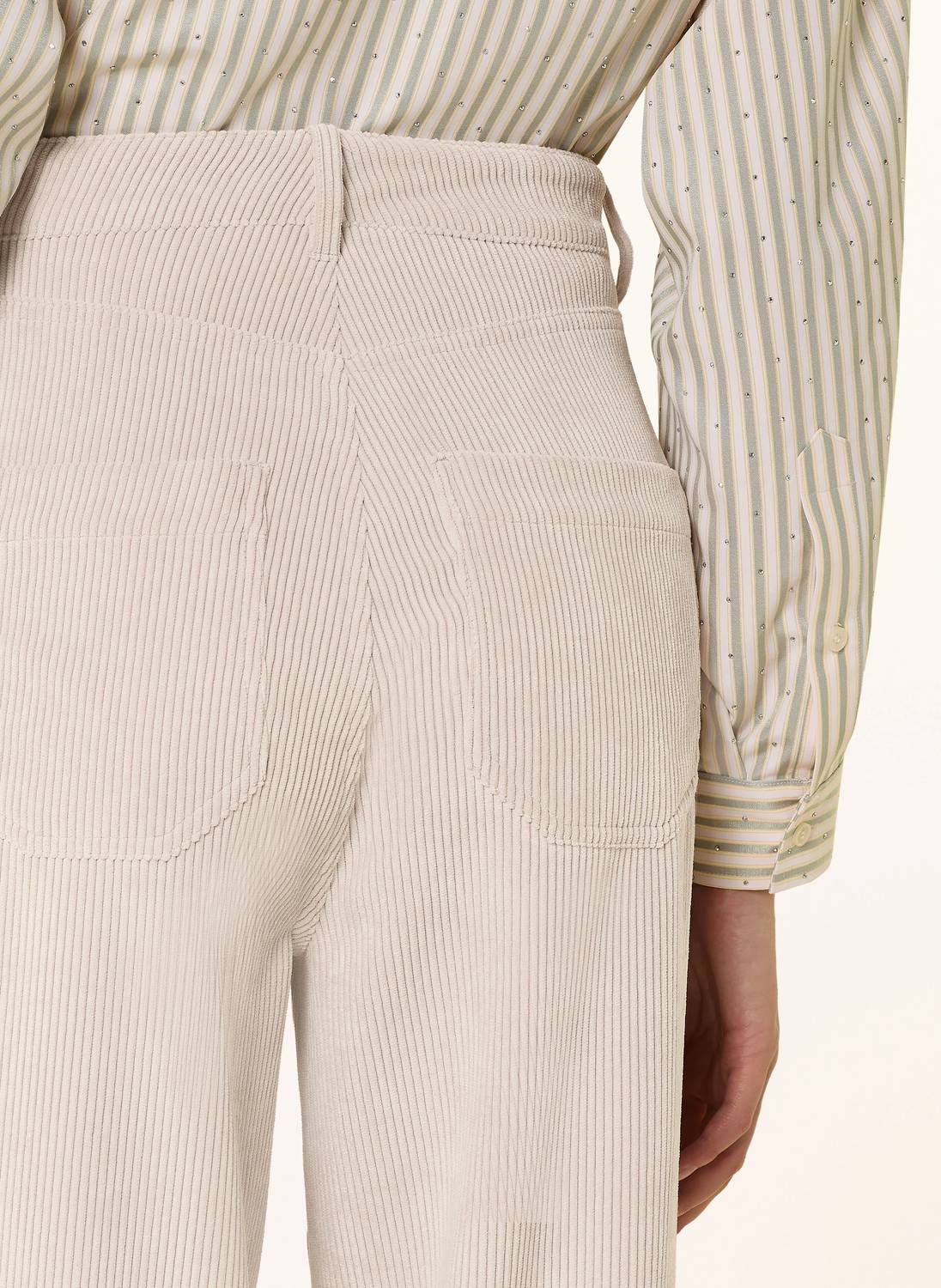 RAFFAELLO ROSSI Miru Soft Corduroy Pant in beige - women's pants - view 4