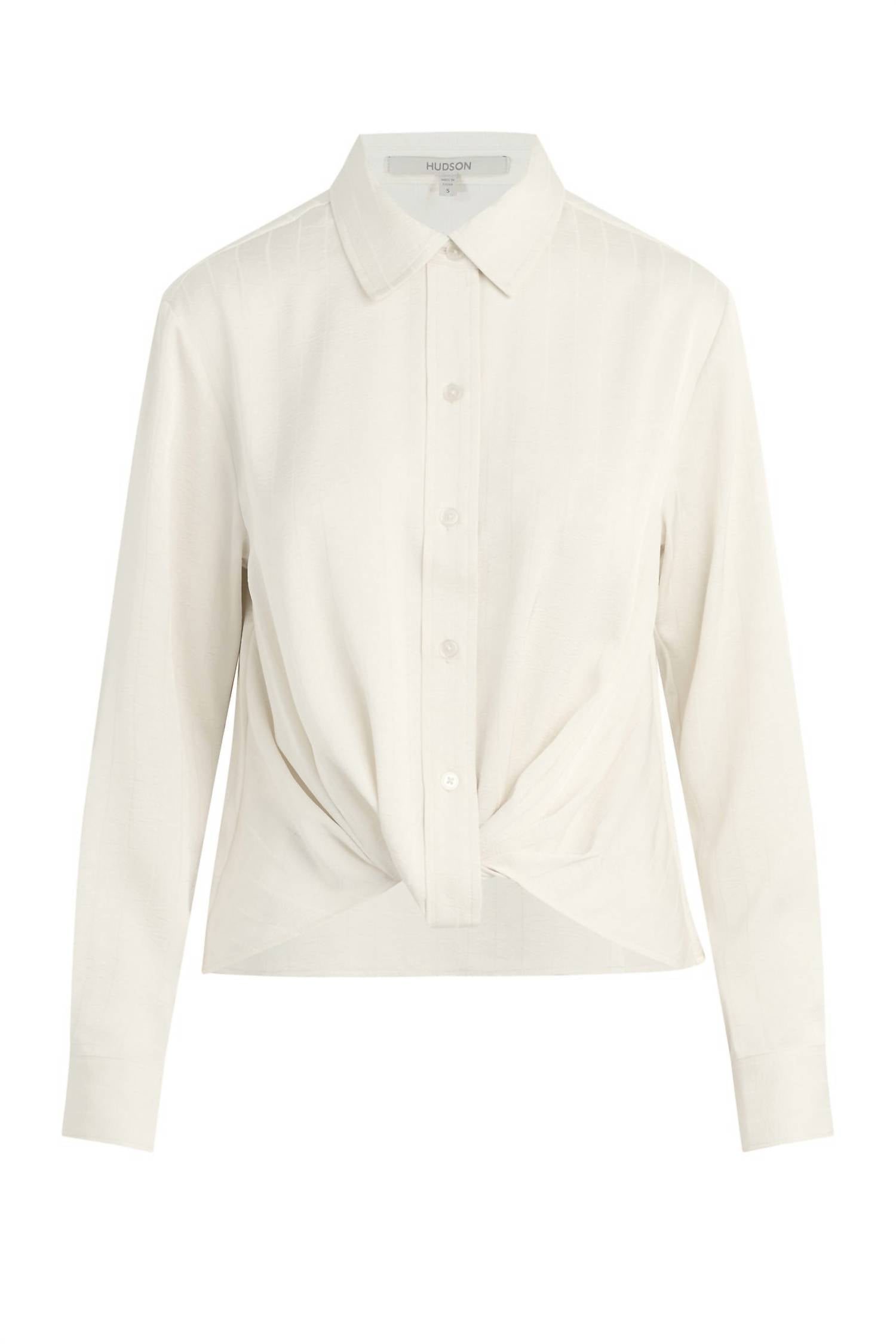 Hudson - Long Sleeve Knotted Button Down Shirt