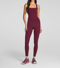 Spanx Booty Boost Full Length Leggings in plum berry - women's pants
