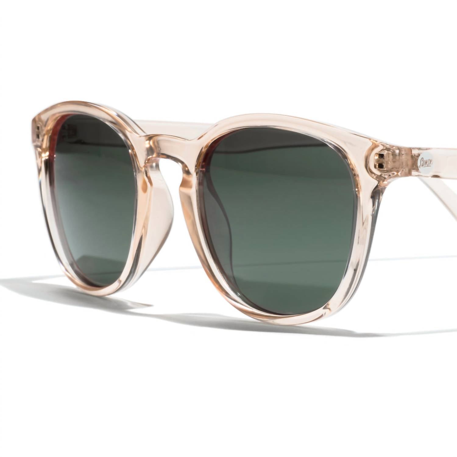 Sunski Women's Yuba Polarized Sunglasses in champagne forest - women's accessory - alternate view
