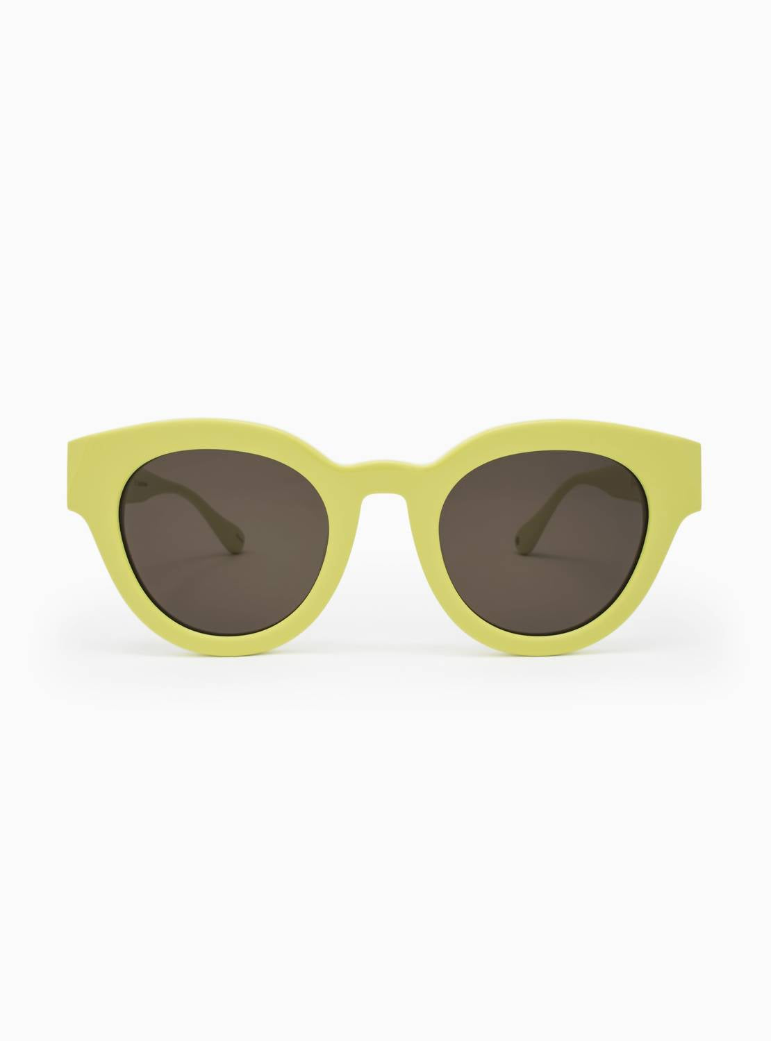 Aperçu Eyewear Women's Le Rond Sunglasses in citron - women's accessory - detail view