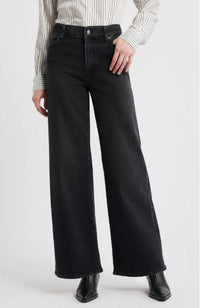 FRAME Le Slim Palazzo Jeans in meteor - women's jeans