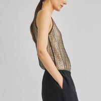 Saint Art - Menton Mesh Sequin Tank Top