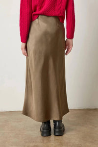Lilla P - Satin Bias Maxi Skirt