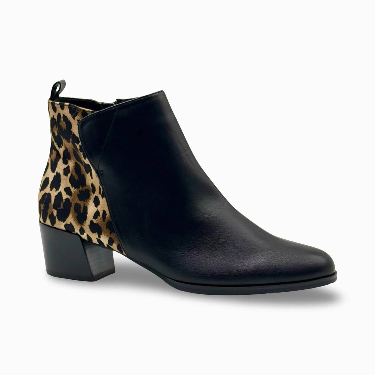 J. Renee - Women's Halsie Leopard Print Booties