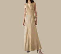 Aggel Knitwear - The Xanthi Crinkled Maxi Dress