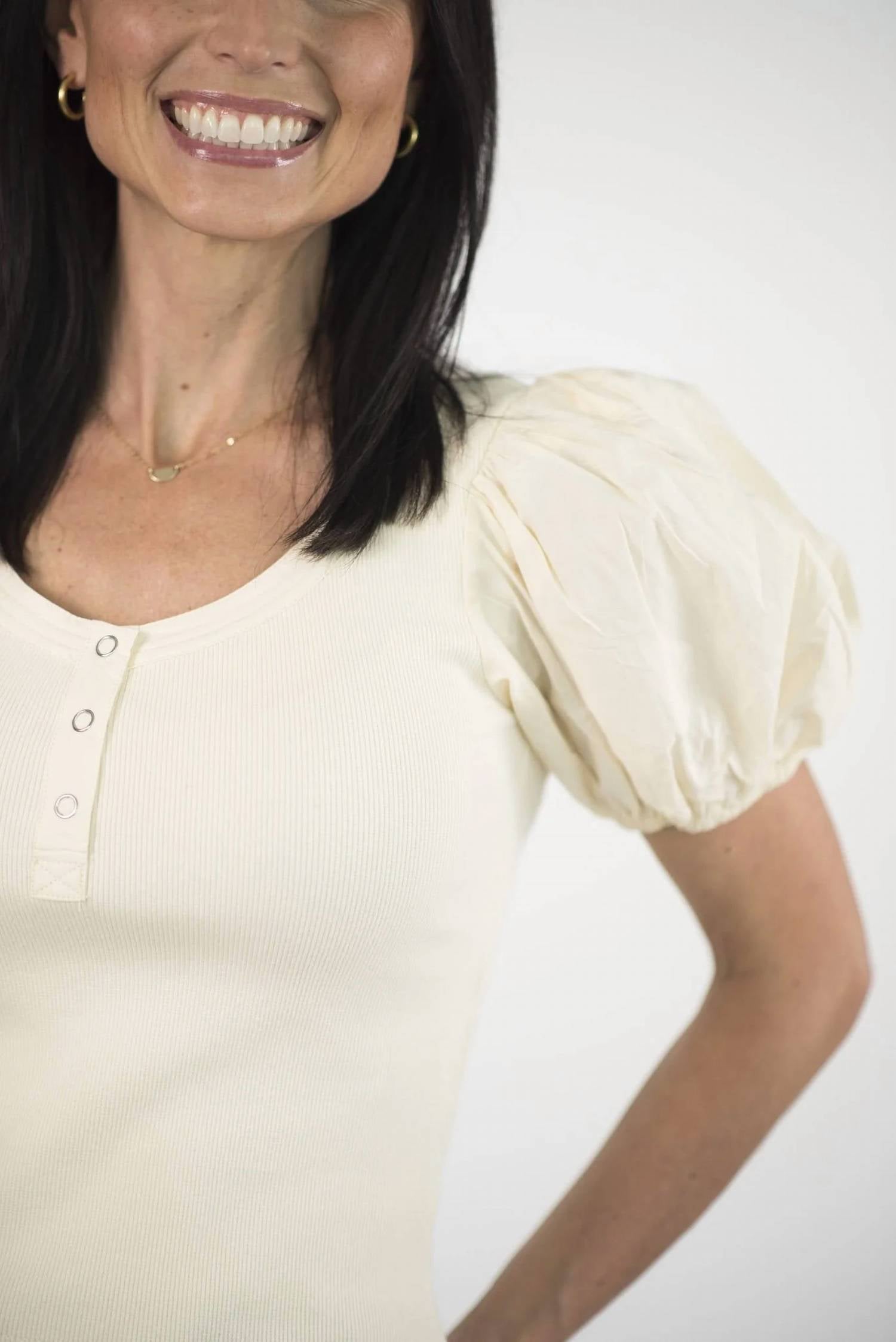 &Merci - Arleth Puff Sleeve Top
