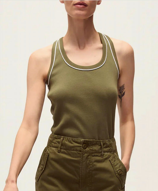 Veronica Beard - Birke Contrast Pipin Tank Top