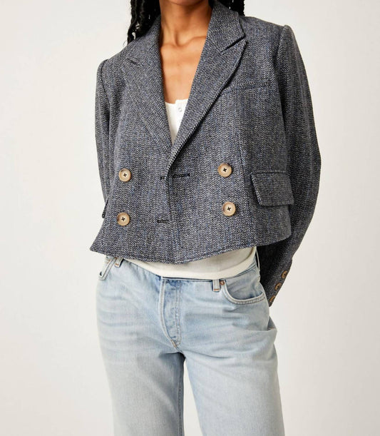 Heritage Double Breasted Crop Blazer