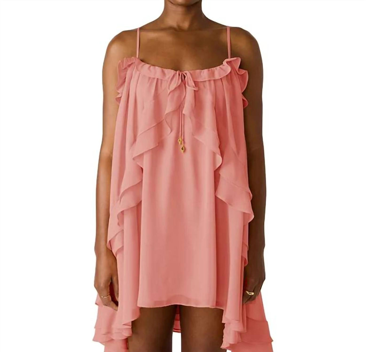 Steve Madden - Juiliany Ruffle High Low Mini Dress
