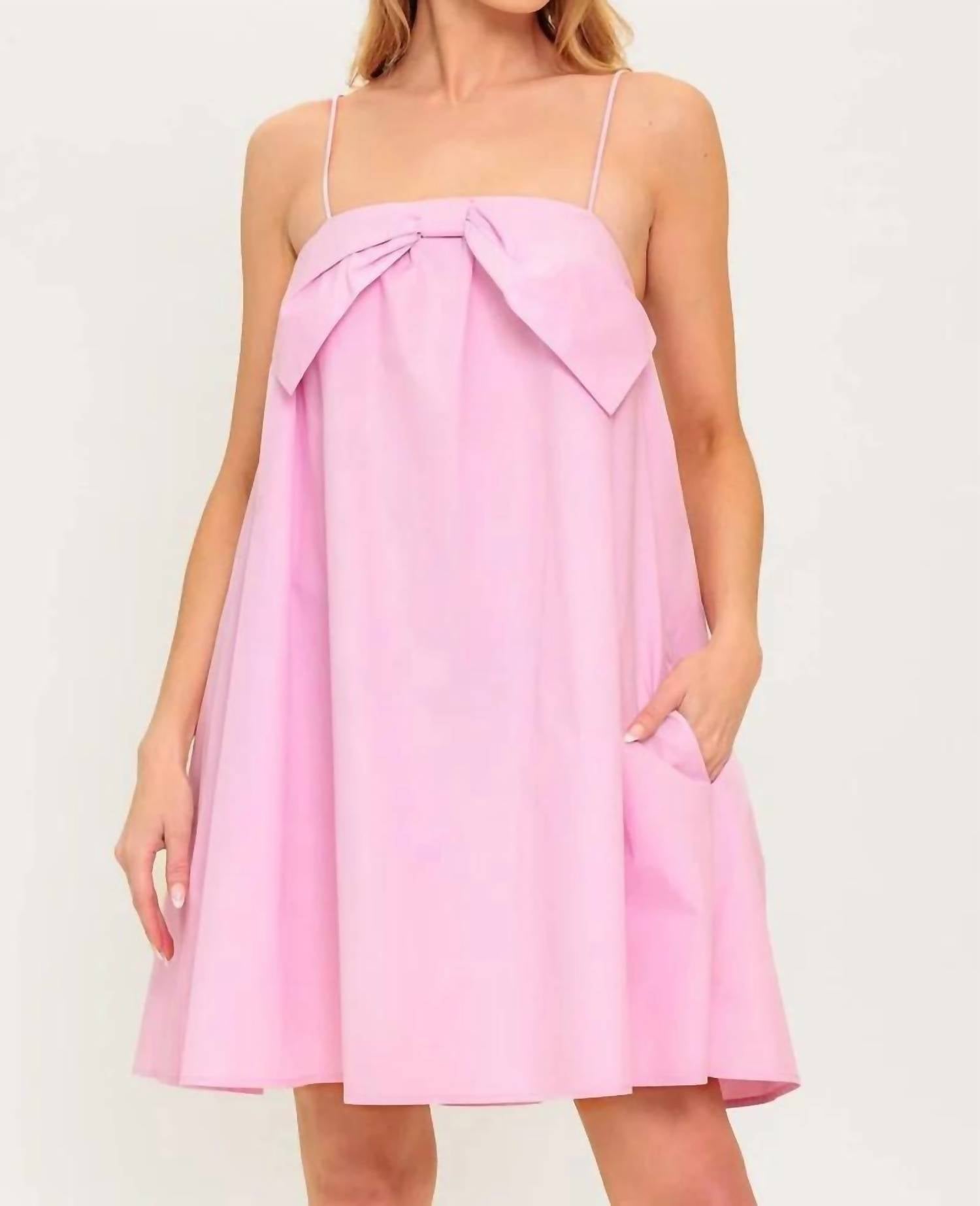 Flying Tomato - Bow Mini Dress