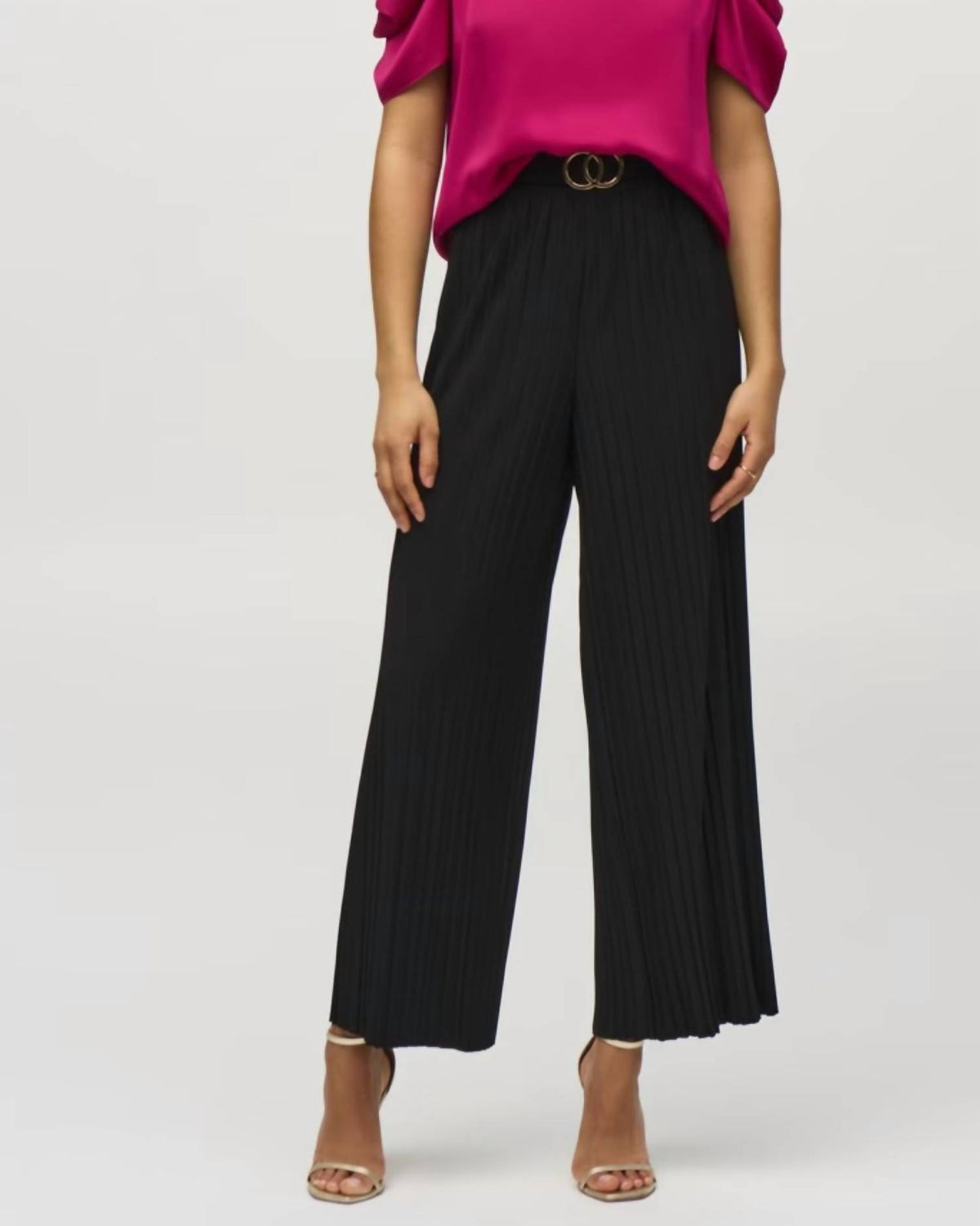 Joseph Ribkoff - Wide-leg Belted Trousers